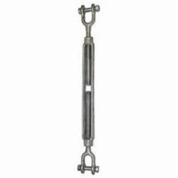 Cm Turnbuckle, JawJaw, 14 In Thread, 500 Lb Working, 4 In Take Up, Steel 0404JJ